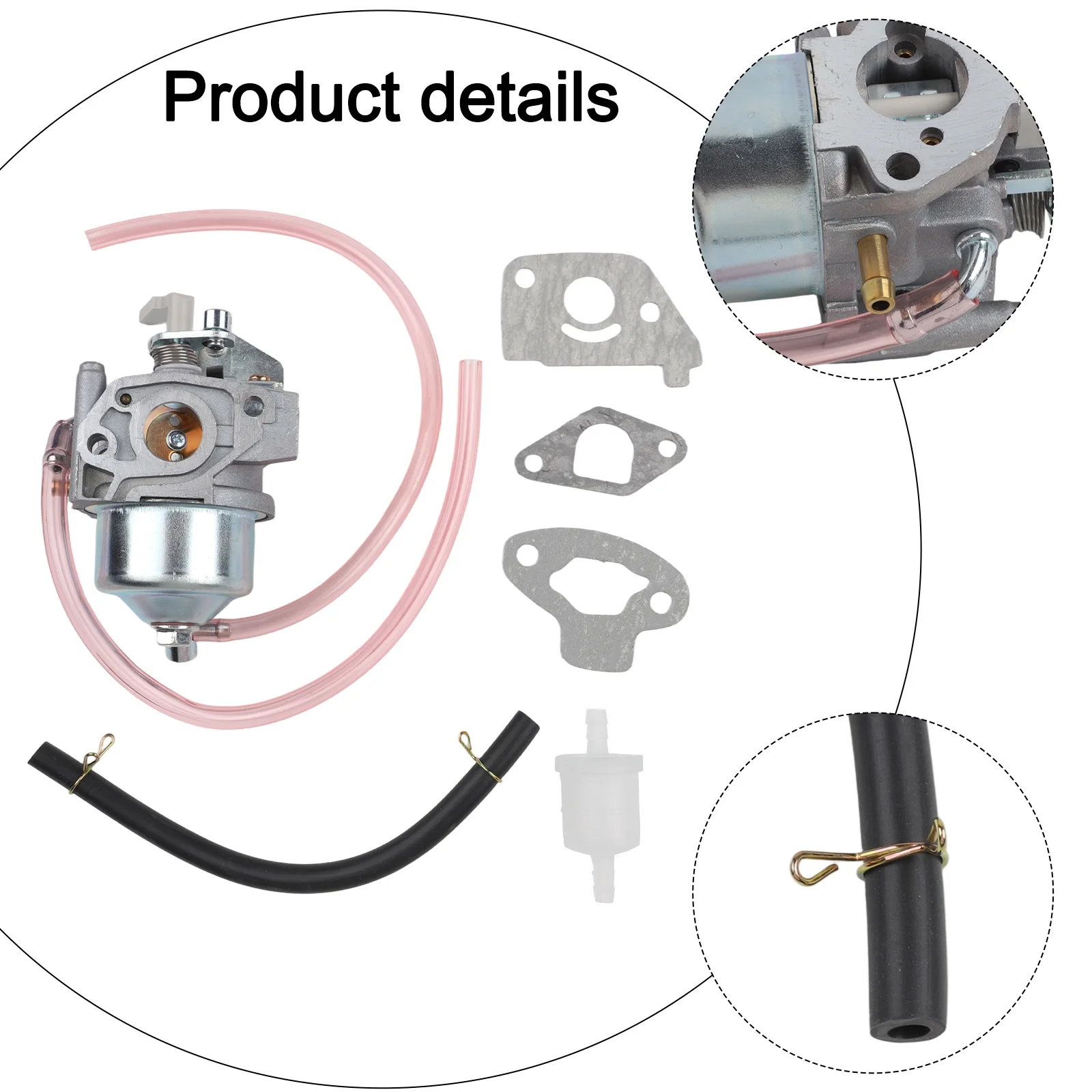Fuel System Carburetor Compatible with For Huasheng 49cc GX50 Engine for 4 Motorized Bikes Includes Fuel Filter