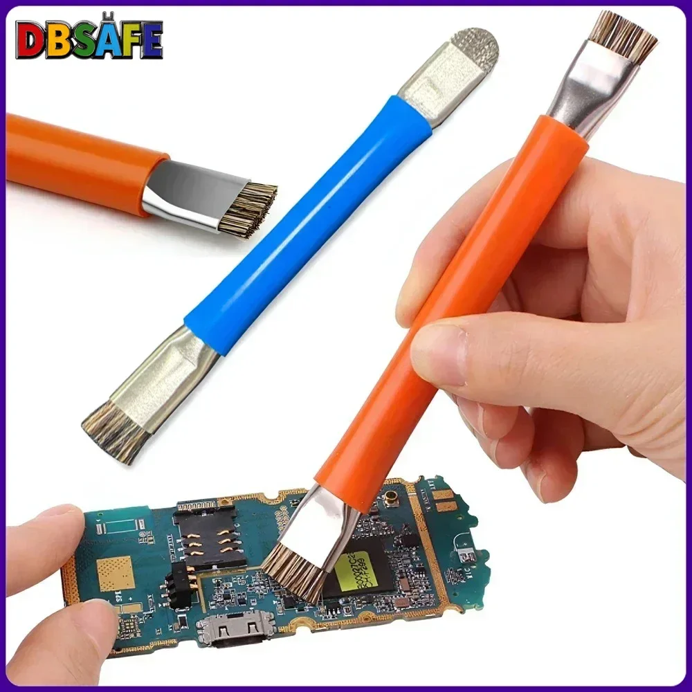 Safe Brush Anti-Static Motherboard PCB Cleaning Brush for Mobile Phone Repair Tools Kit Double Head Convenience