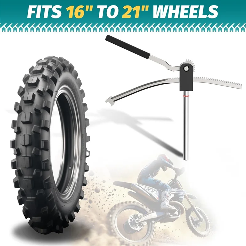 

For 16"-21" Wheel Dirt Bike Tire Changing Tool Kit, Fits Motocross, Enduro, With 10/12/17/20/25Mm Multiple Axles Included