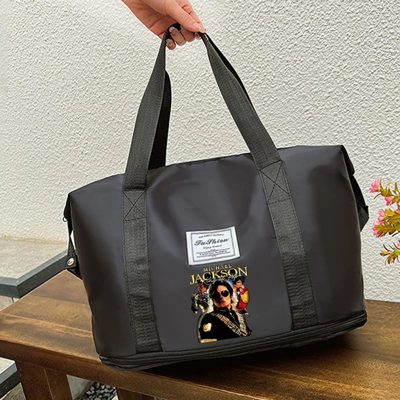 Anime Tote Bag - Дорожная сумка-даффл Майкла Джексона, расширяемая, для