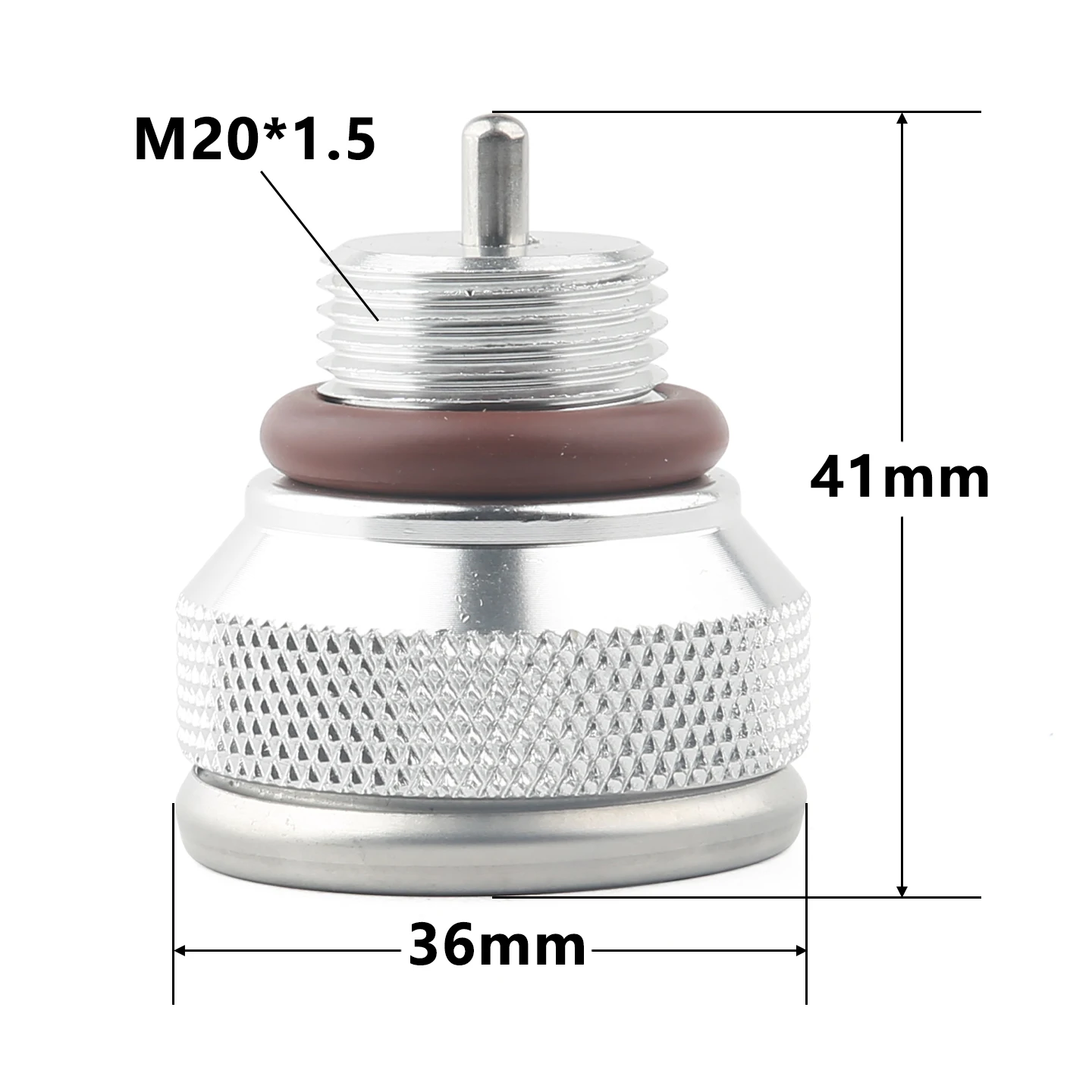 M20 X 1.5 Motorbike Engine Oil Temperature Gauge 0 to 200℃ Easy Installation Durable Metal Oil Temp Gauge (Black/Silver)