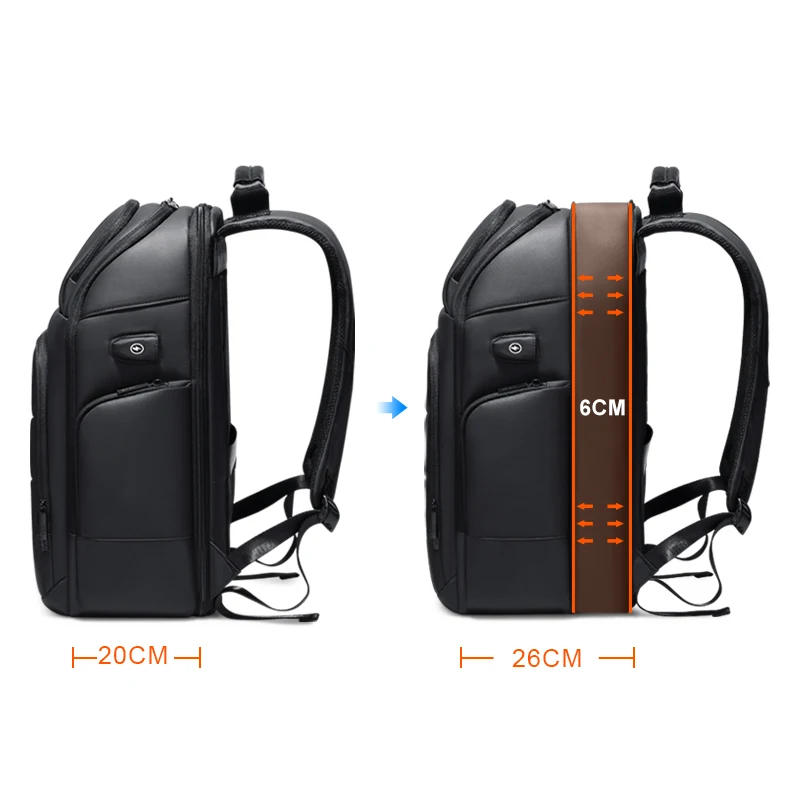 FENRUIEN Waterproof Backpacks USB Charging School Bag Anti-theft Men Backpack Fit 16 Inch Laptop Travel Backpack High Capacity