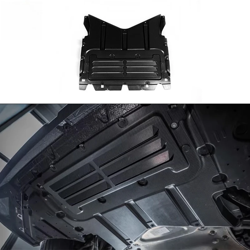

Dry Carbon Fiber Engine Guard & Oil Cooler Guard for M5 G90/G99 - OEM Style Skid Plate Underbody Protection Cover