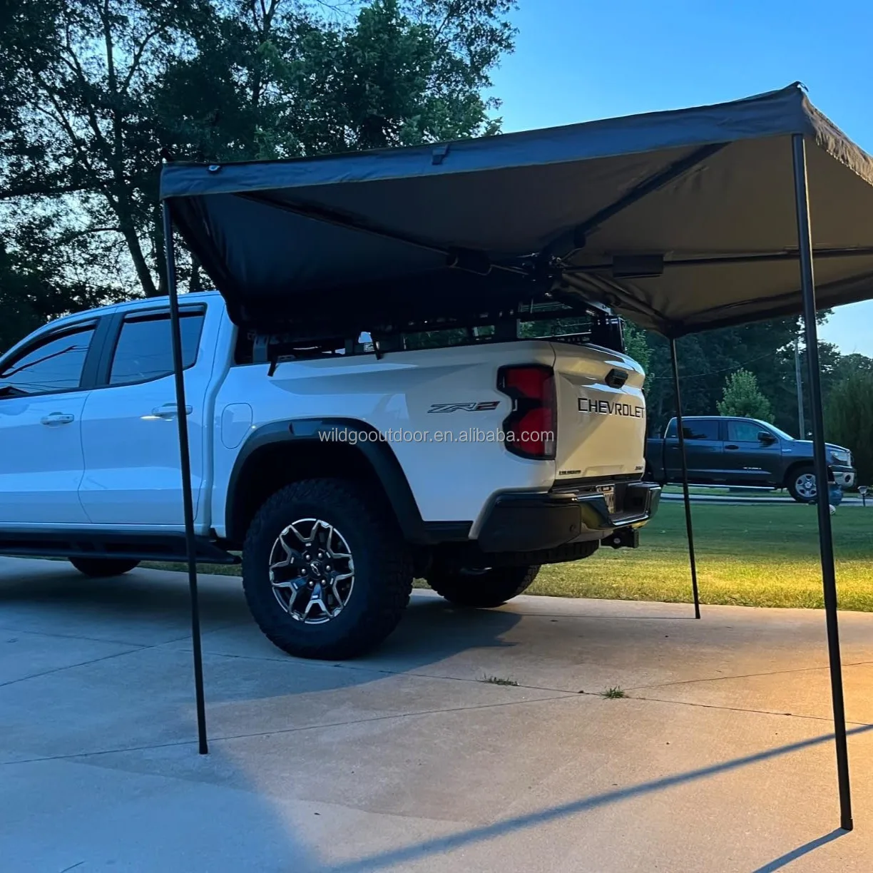 270° Retractable Car Side Awning With Built-in LED Lights, Durable Waterproof, UV Resistant, Suitable For Outdoor Adventures