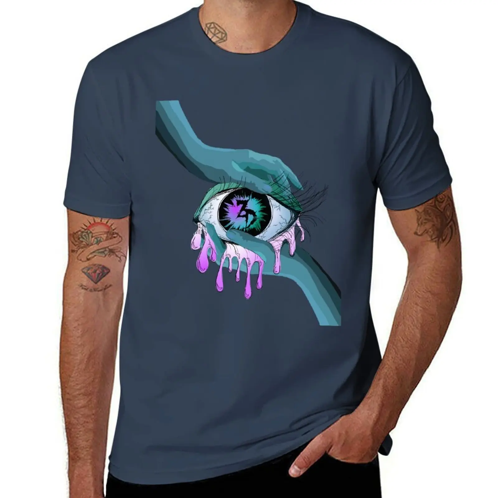 

Zeds Dead EDM eye Art T-Shirt t shirts with prints t shirts for man pack cotton T-Shirt