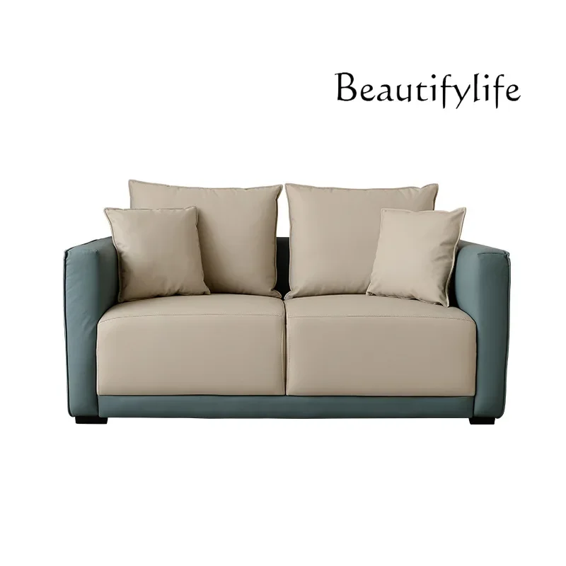 Sofa Living Room Small Unit Nordic Simple Apartment Bedroom Triple Fabric Simple Double Rental Room Sofa