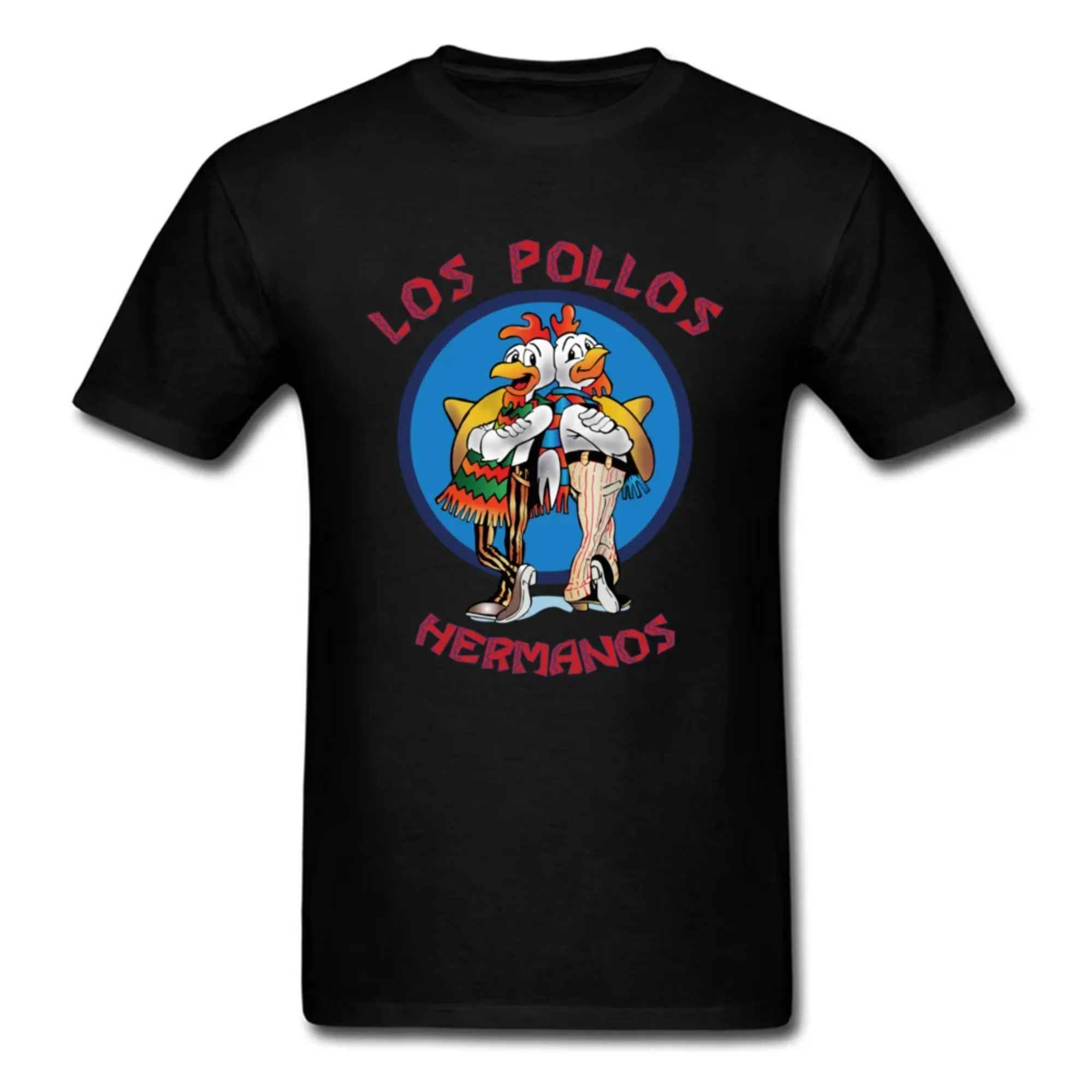 Summer Men's Short Sleeved High Quality 100% Cotton Breaking Bad LOS POLLOS Chicken Brothers Printed Casual for Men T-shirt Male