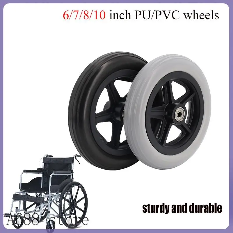 

Caster Wheelchair Front Wheel 6/7/8/10 Inch Wheelchair Casters Small Cart Rollers Chair Wheel for Wheelchair Accessories