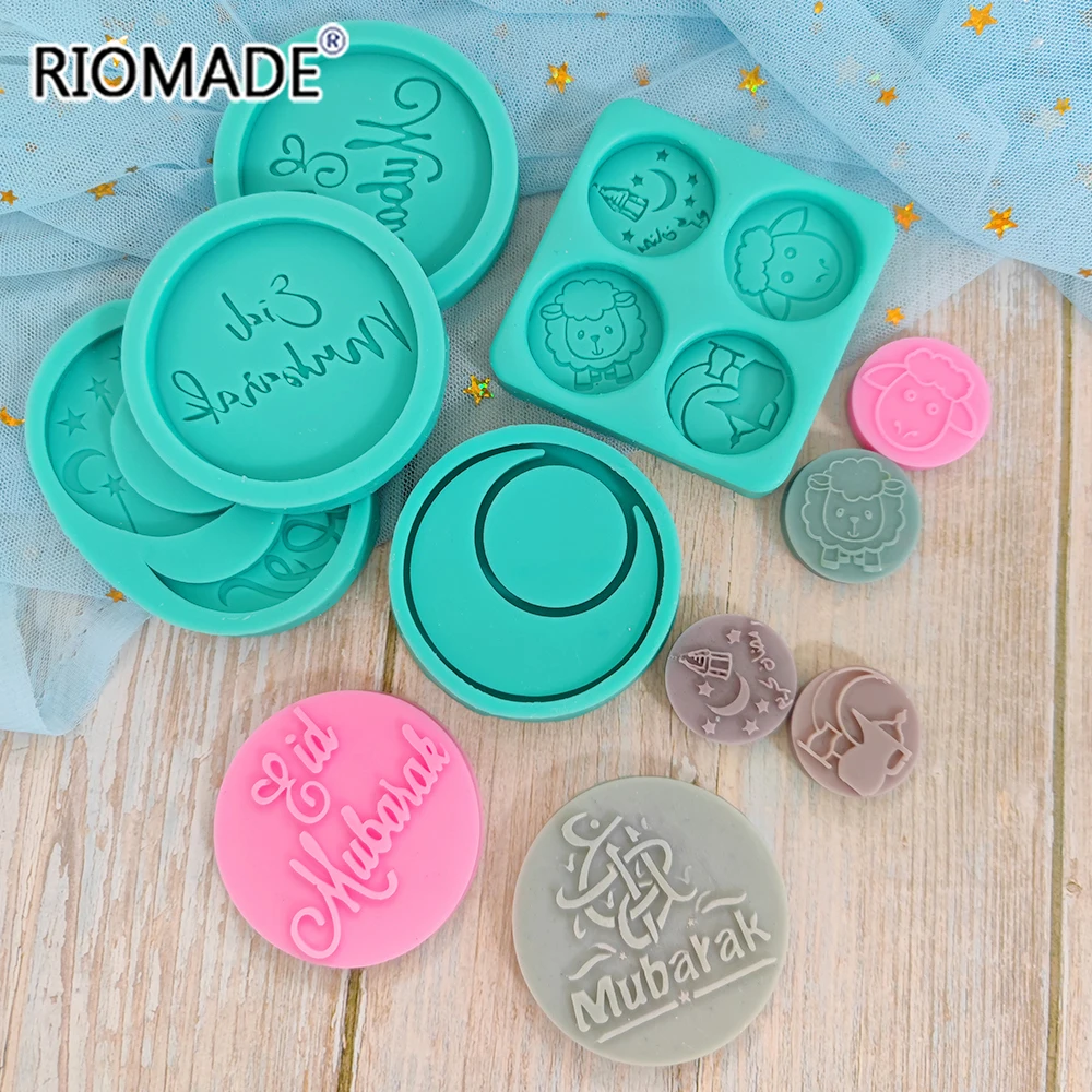 Arabic Font Moon Ramadan Silicone Mold DIY Chocolate Biscuit Dessert Fondant Baking Cake Tools Handmade Making Epoxy Resin Mould