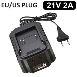 18V 21V 2A Lithium Battery Charger Portable High Power Smart Fast Charger for Electric Screwdriver Drill Power Tools Accessories