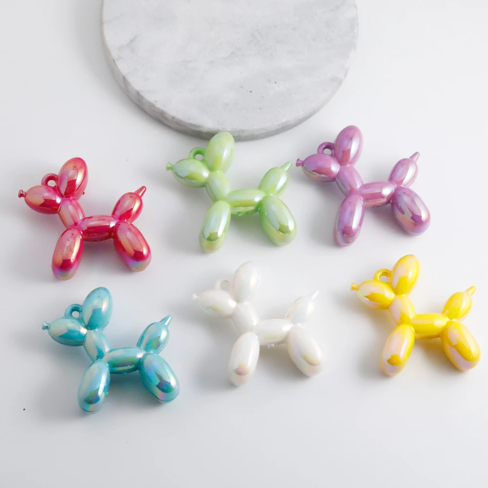 

Cordial Design 100Pcs 47*46mm Acrylic Dog Pendant / Hand Painted / Bag Charm / DIY Jewelry Supplies #20345