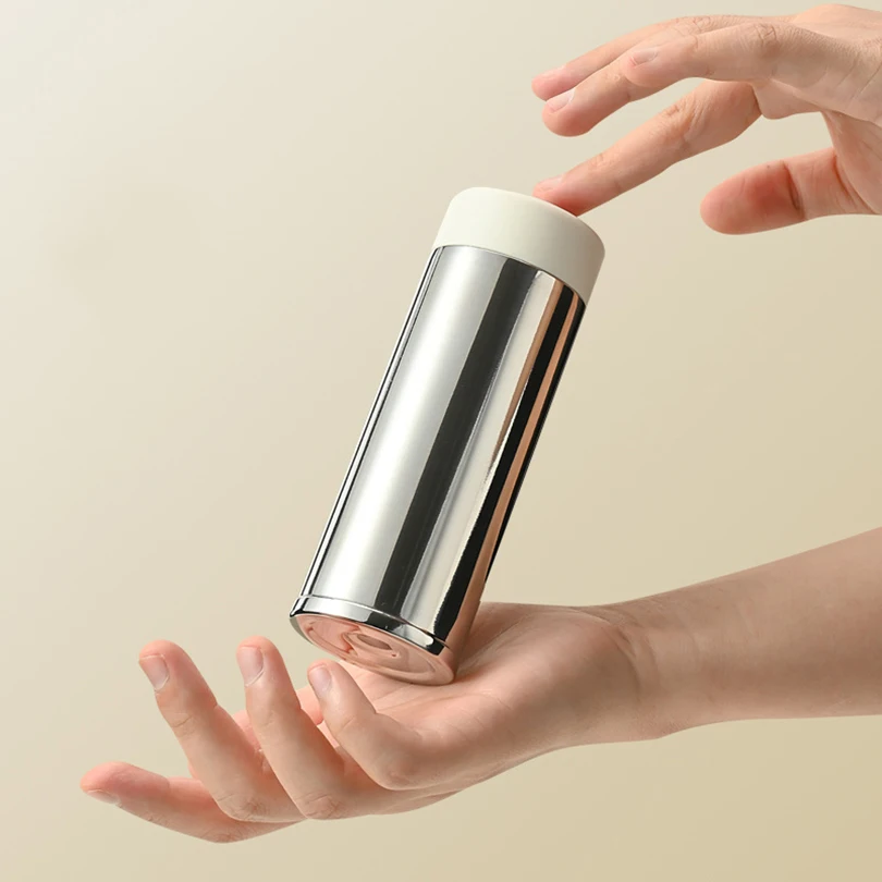 

120ml Mini Portable Thickened Stainless Steel Vacuum Thermos Cup Thermal Insulation Pocket Cup Small Capacity Small Water Bottle