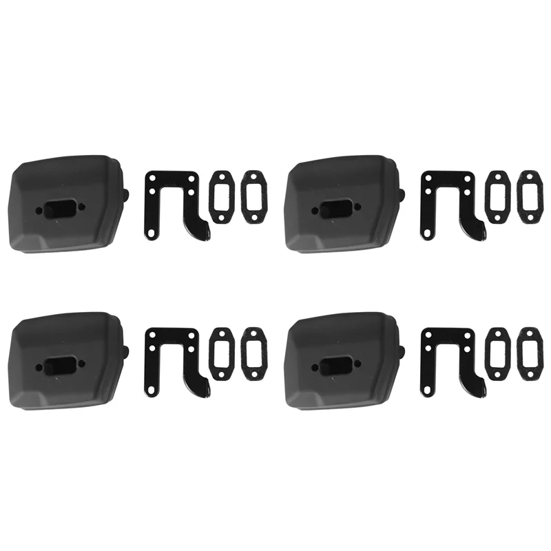 

HRBAJ-4X Chainsaw Exhaust Muffler With Support Gasket Plate For 61 66 162 266 268 272 Chainsaws 503476901 503406402