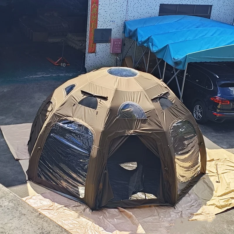 

Hot sale！4m 5m 6m Round Air Inflatable Outdoor Camping Family Large Air Tent