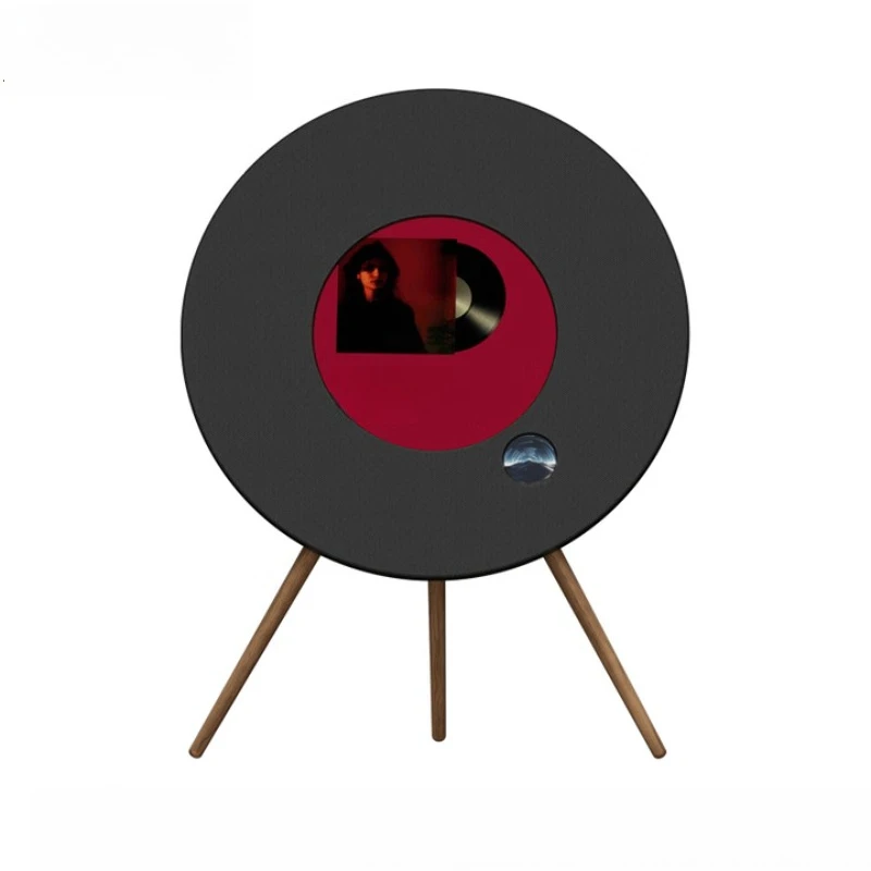 

record floating lyrics stereo, floor-to-ceiling Bluetooth speaker, living room, bedroom, home smart atmosphere gift