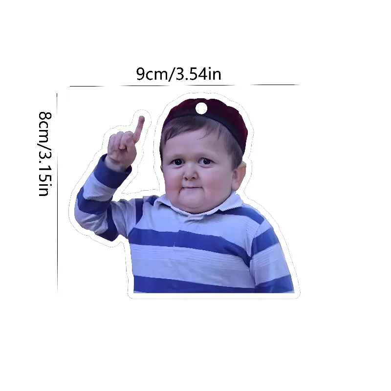 Car Air Freshener Funny Pointing Kid Meme Hanging Scent Card for Car Interior Decor Rearview Mirror Ornament Gift