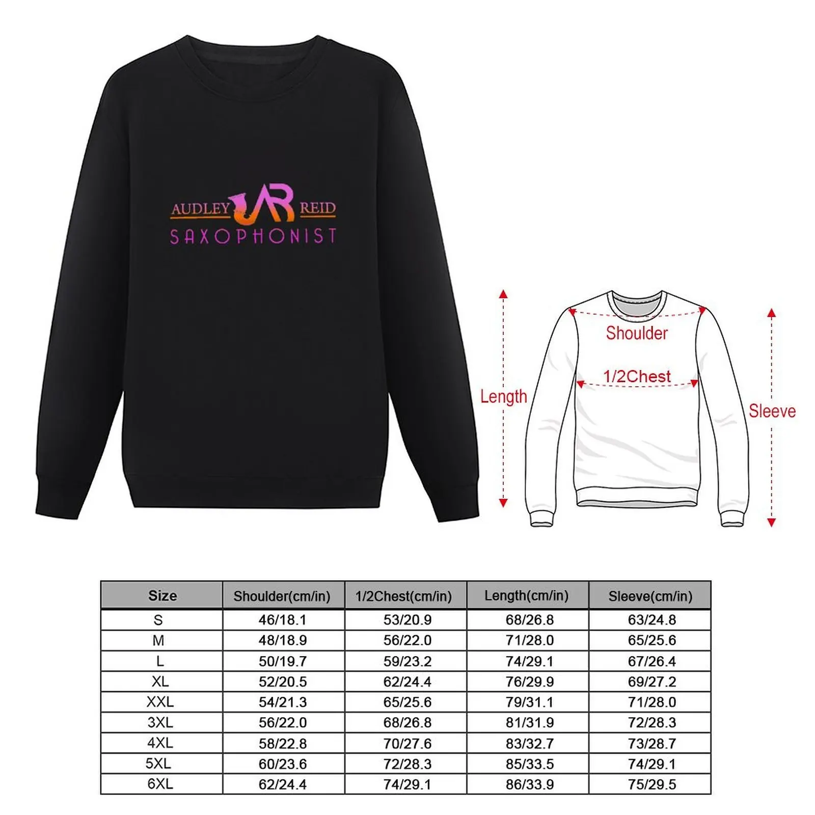 شعار Audley Reid Saxophonist In Color Pullover ملابس رجالية ملابس جمالية سويت شيرت رجالي