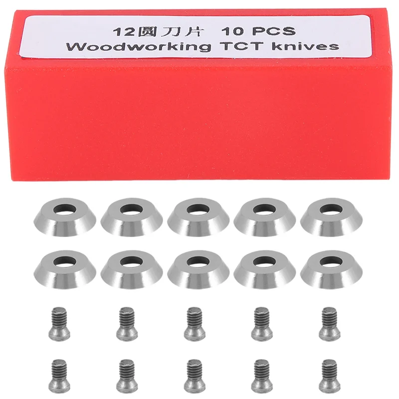 Ci3 Runde 12,5 Mm Hartmetall Einsätze Schneider Messer Ersatz Klinge Fit Für DIY Drehmaschine Holz Drehen Finisher Werkzeug 20Pcs-BAAQ