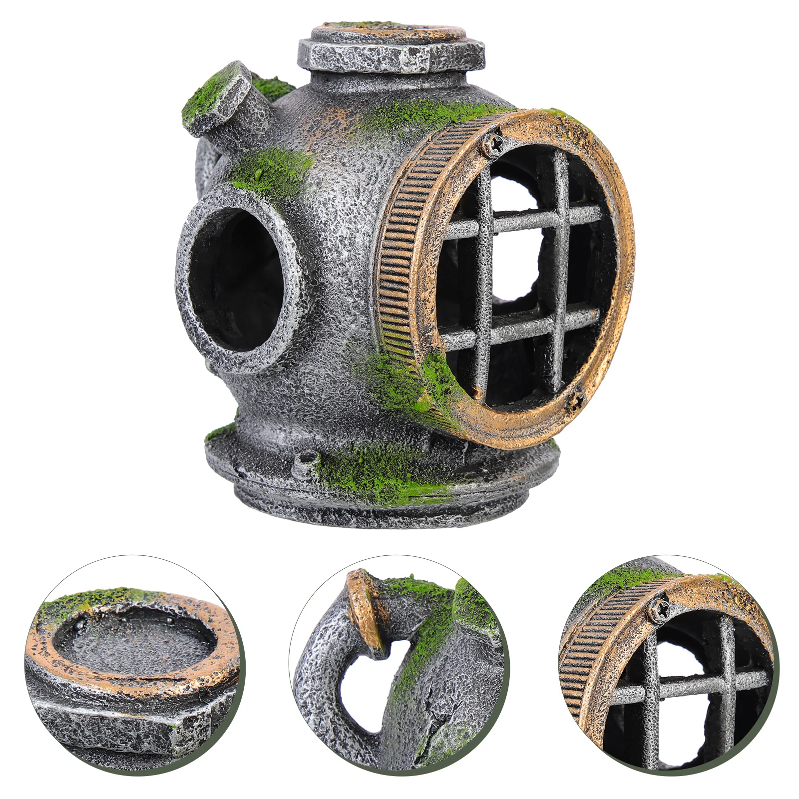 

Large Aquarium Decor Fish Hideout Underwater Shelter for Shrimp and Fish Resin Tank Accessories Non-Fading Ornamental