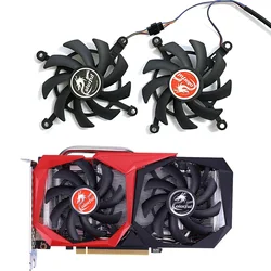 2 pçs 4pin rtx 2060 2060super gpu cooler para colorido geforce gtx 1660ti 1650 1660 super gráficos ventilador de refrigeração