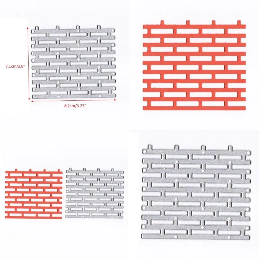 

Wall Brick Metal Cutting Dies Stencil DIY Scrapbooking Album Stamp Paper Card Em high quality