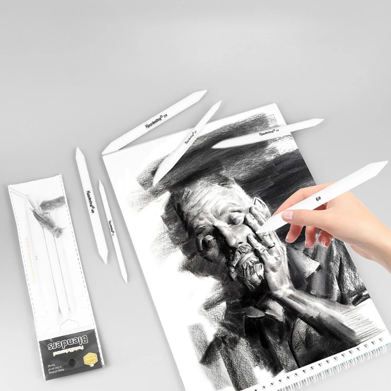 

3/6 шт., набор инструментов для растушевки бумаги, белые пеньки для рисования, тортильоны для художника, начинающих, набор для затенения эскизов