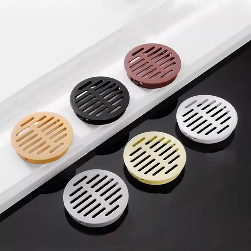 5Pcs Dia 35/50/60/80mm Plastic Vent Hole Cabinet Air Vent Decor Cover Closet Shoe Wardrobe Mesh Hole Cover Hardware Accessorie