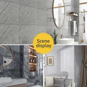 10/20 pcs pvc marble imitation floor adhesives self-adhesives Dwaterproof water wall stickers bathroom living room is moden decoration decalque 10 Main Sales Sticker Floor - №9