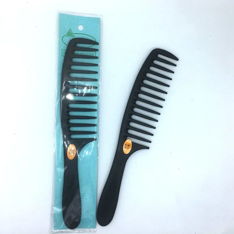 Wide-Tooth Comb Plastic Pear Flower Head Large-Tooth Wide-Tooth Hairdressing Curly Hair Comb Anti-Static Hair Comb