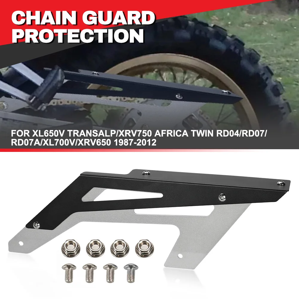 

For Honda XL650V Transalp/XRV750 Africa Twin RD04/RD07/RD07A/XL700V/XRV650 1987-2012 Chain Guard Protector Rear Wheel Drag Cover