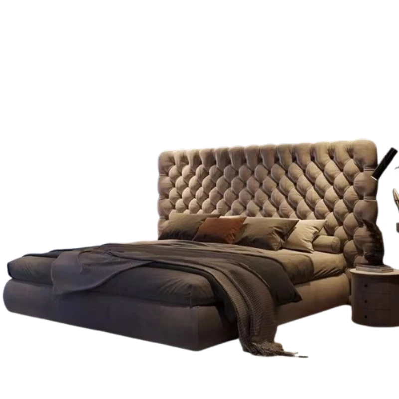 Master Bedroom Double Bed Modern Storage European Minimalist Bed Frames Queen Girls Muebles Para Dormitorio House Accessories