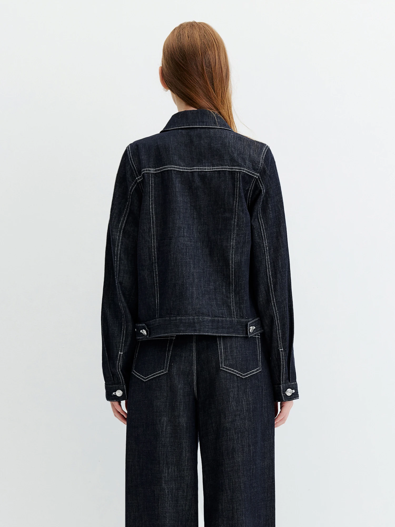 FSLE【Premium Series】Vintage Y2K Denim Jacket Jeans Set Slim Trucker Coat Straight Leg Jeans Co-ord for Retro Street Chic Style 97 S9c5c024b981c461cb1013aaae1286a58H