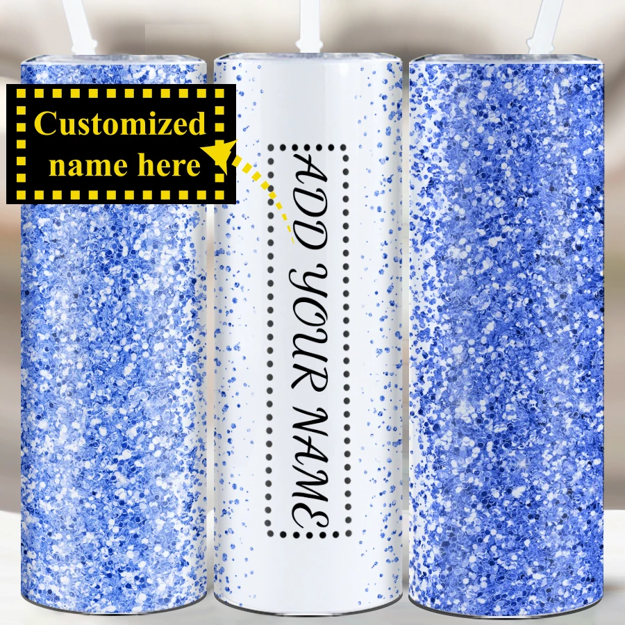 

20 унций из нержавеющей стали, узкая прямая бутылка для воды, соломенная крышка, 1 шт., индивидуальные имена, вечерние кофейные чашки, осенне-зимние чашки