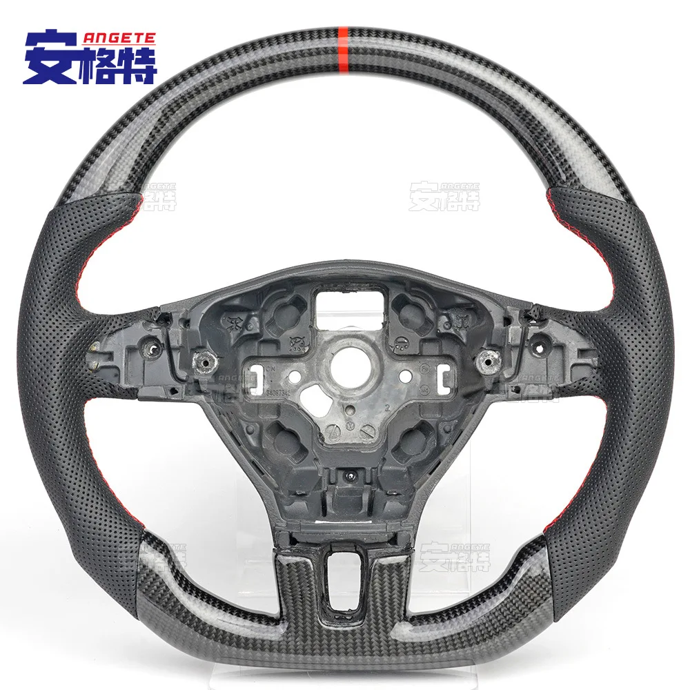 

Applicable to:Suitable for Volkswagen CC punched leather carbon fiber car direction + custom assembly
