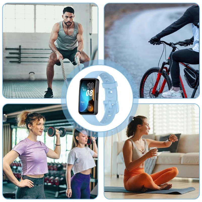 สายรัดข้อมือซิลิโคนแบบเปลี่ยนที่ทันสมัยเหมาะสำหรับ band8/9