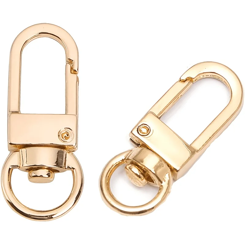 9pcs Multi-Purpose Swivel Lobster Clasps, Keychain Accessories, Rotating Spring Clasps, Spring Keychain Hooks,
