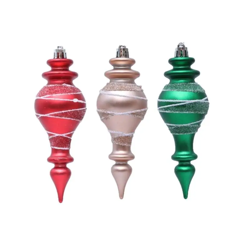 

G6KF 2 Boxes Plastic Holiday Ornament Distinctive Slender Pointed Festival Decoration For Office Mall Christmas Setups