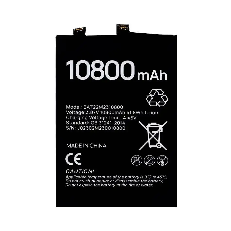 

Mobile Phone Battery 10800Mah For Doogee S110 BAT22M2310800 Lightweight Long-Lasting Performance