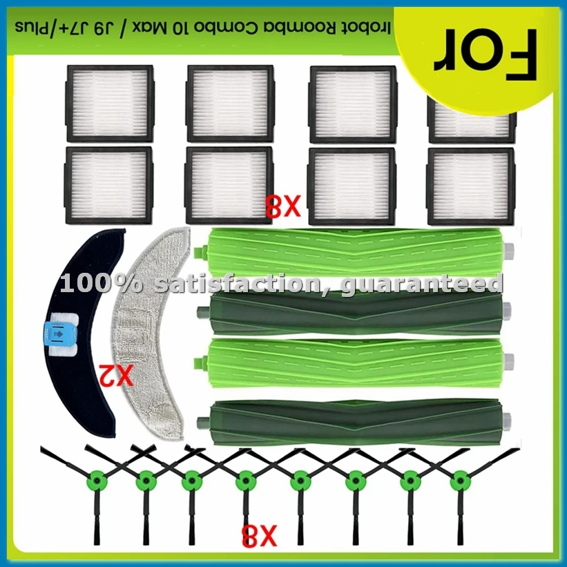 

Запасные части для пылесосов Combo 10 Max J9 J7+/Plus: сменные накладки для влажной уборки, боковые щетки, фильтры, роликовые щетки - ABRM
