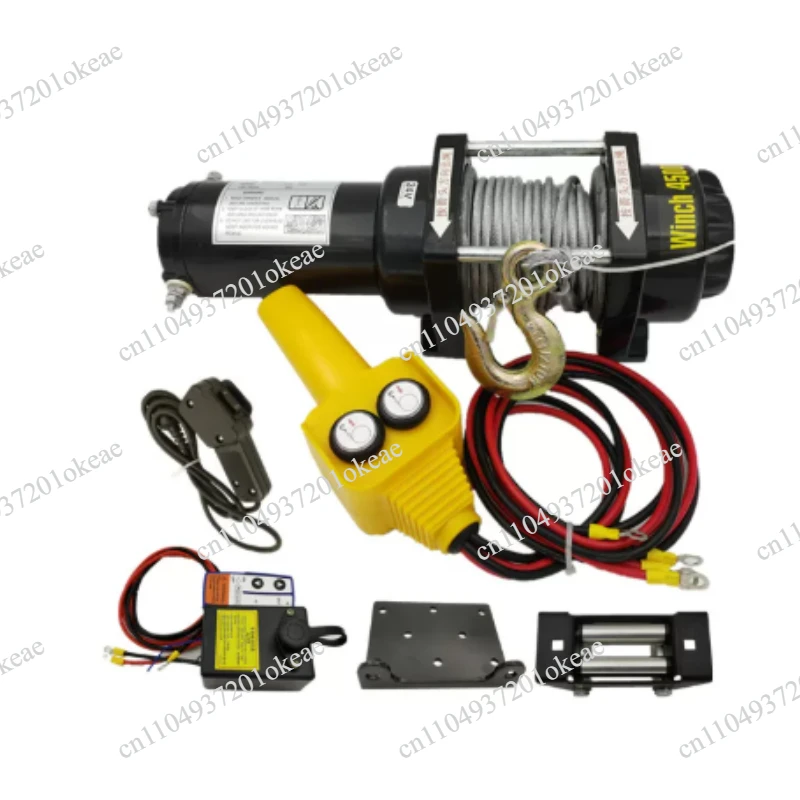 Motor winch Automobile 12v24v electric hoist Vehicle electric winch Vehicle winch