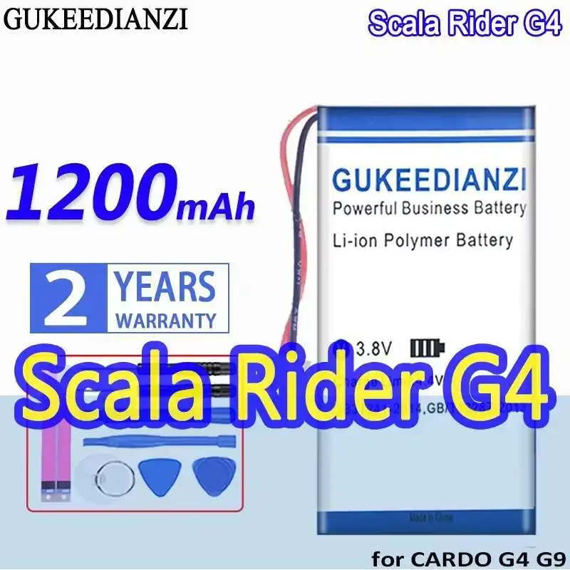 

Батарея для мотоциклетной Bluetooth-гарнитуры 1200 мАч для Cardo Scala Rider G4 G9 G9x для Schuberth C3 BAT00002 BAT00004 WW452050-2P