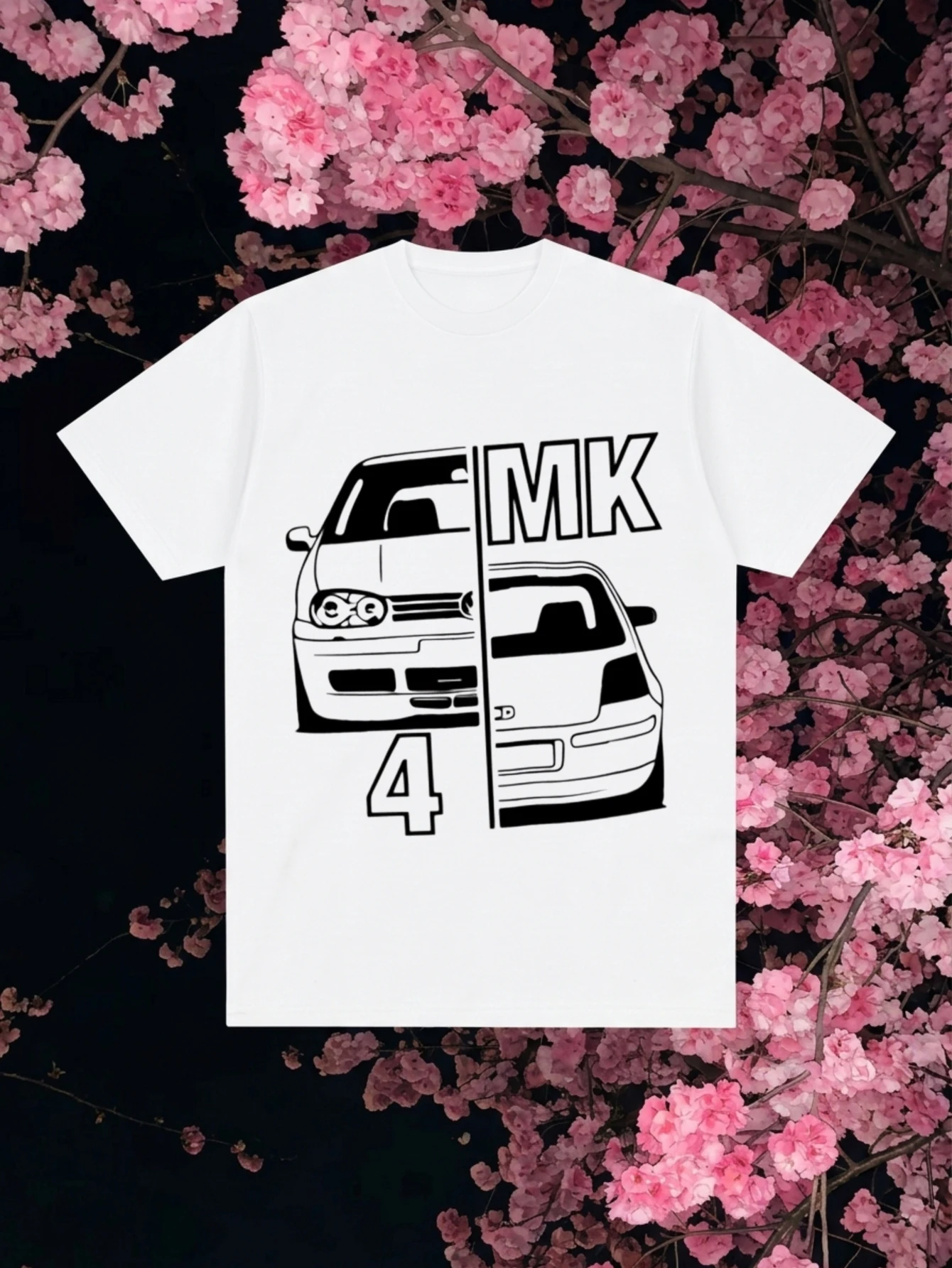 Streetwear Casual T Shirt Unisex Regular Fit Tee Car Split Graphic Print Men'S T-Shirts Casual Crew Neck T Shirt