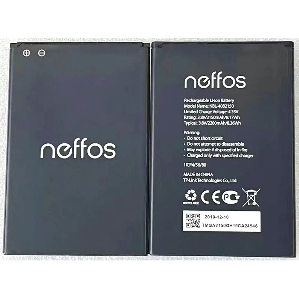 

New High Quality 2150mAh Neffos NBL-40B2150 Replacement Battery