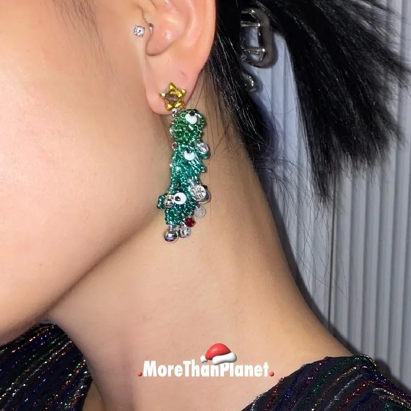 2026 New Christmas Snowman Monster Earrings Original Design Premium Fashion Niche Versatile Jewelry Gift for Women and Girl Set