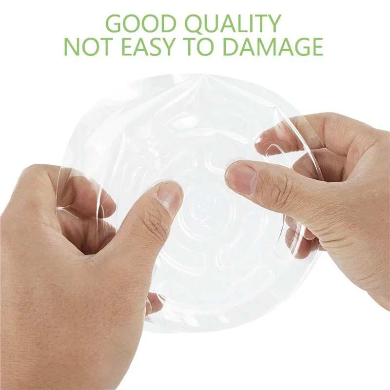 AA81-30Pcs 8Inch Clear Plant Saucer Plastic Drip Trays For Indoor And Outdoor Plants For Holding Succulent Flower Planter Pot