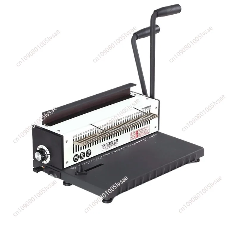 A4 Binder Puncher Machine  Manual Wire Binding Machine 34 Holes Metal Spiral Wire Spool Binding Machine