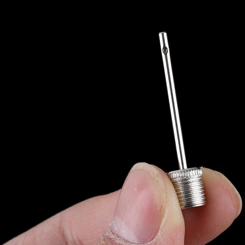 100 PCS Sports Ball Inflating Pump Needle For Football Basketball Soccer Inflatable Air Valve Adaptor Stainless Steel Pin
