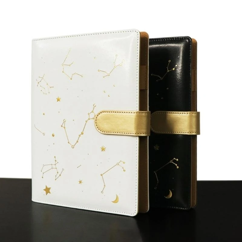 97QB Stationery Notebook Lose Leaf Notebook Business Notebook Constellations Journal