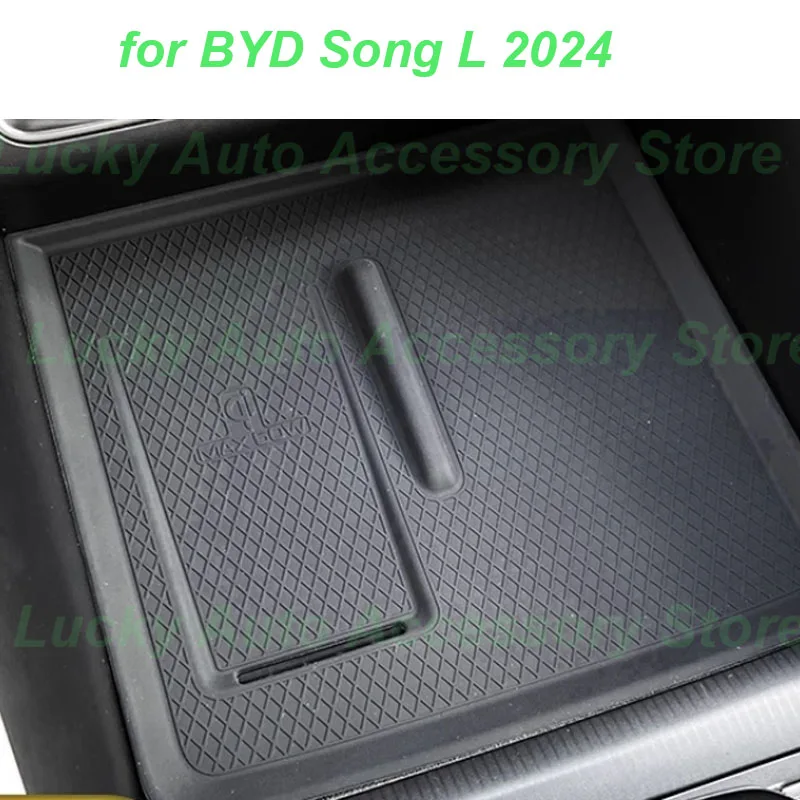 

Car Central Wireless Charging Silicone Pad for BYD Song L 2024 Anti-slip Protective Silicone Mat Interior Accessories