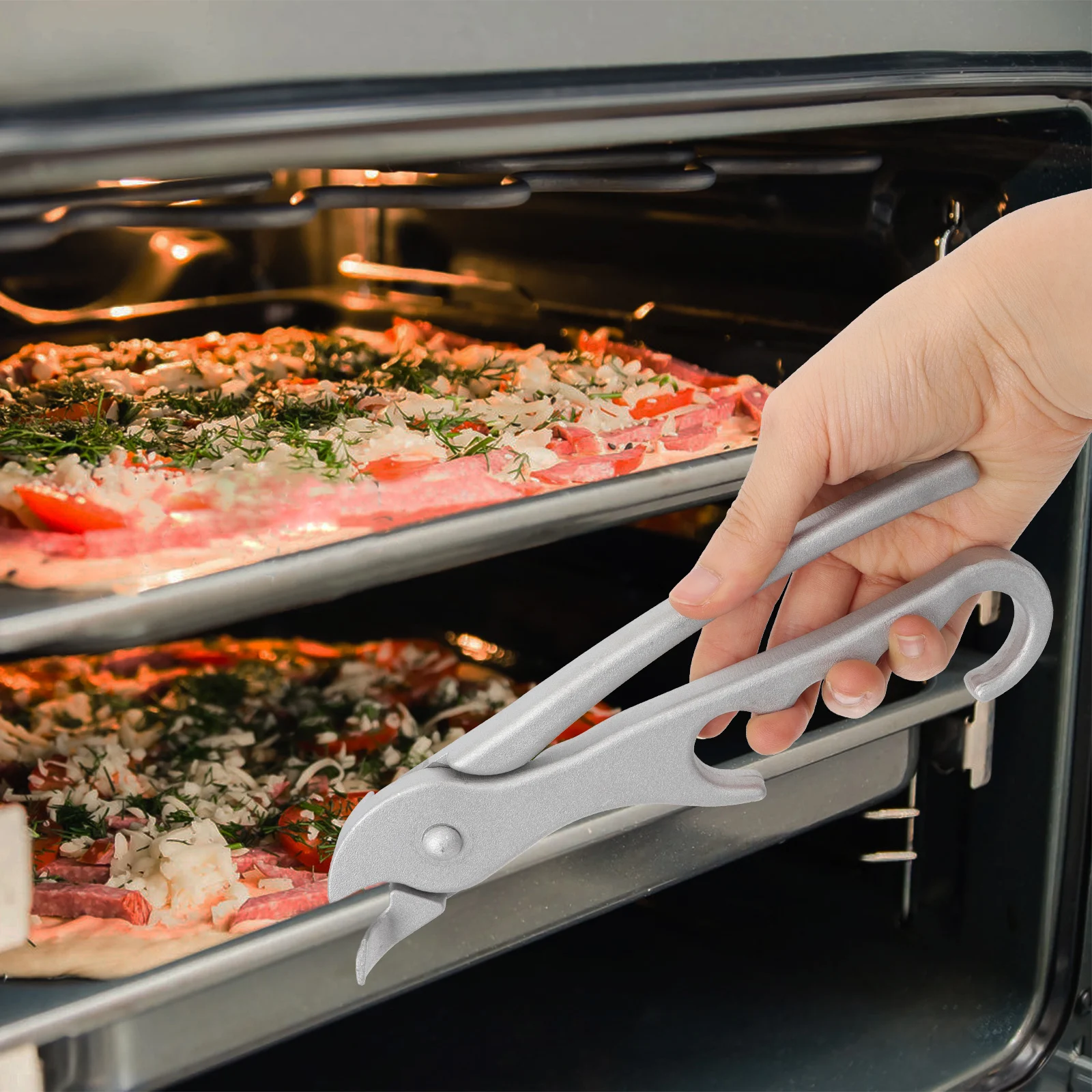 

Aluminum Alloy Bbq Tray Clip Kitchen Utensil Anti-Slip Grill Accessory Outdoor Household Durable Corrosion Resistant Hot Plate